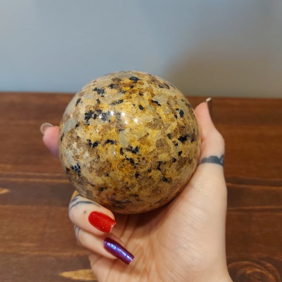🔥 Sale 🔥 Brown Kiwi Jasper Sphere w/ Stand - Final Price - Picture 5 of 8